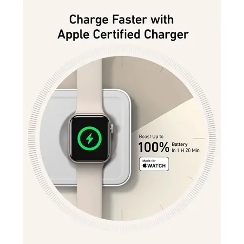 شارژر رومیزی انکر مدل MagGo Wireless Charging به همراه شارژر دیواری 40 وات انکر و کابل USBC به طول 1.5 متر (9)